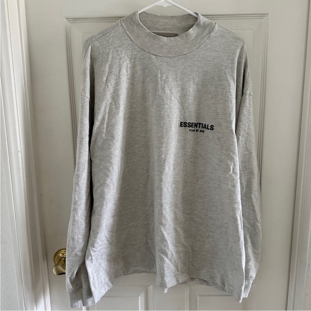 Essentials Fear of God White/ Oak mike/ heather grey Crewneck Top